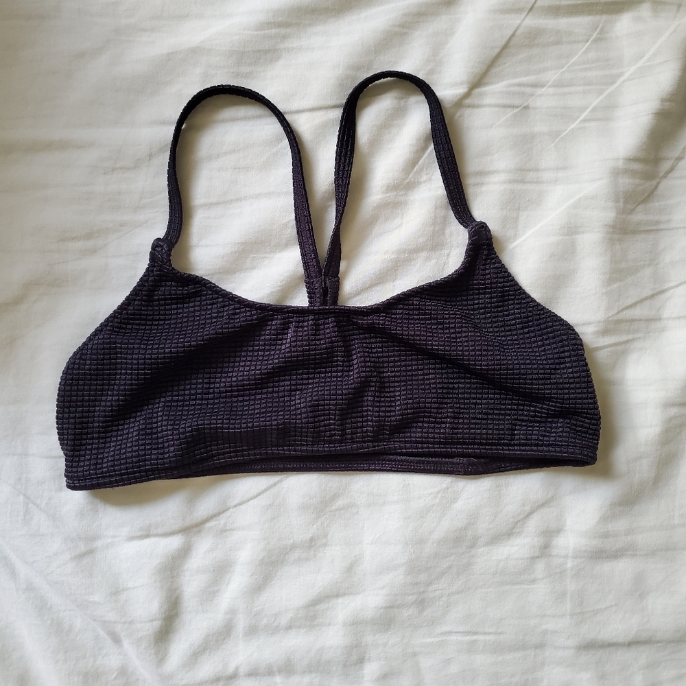 Navy Blue Bikini Swim Top